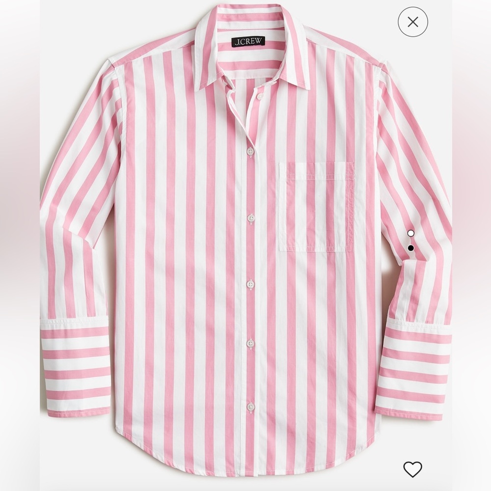 J. Crew Garçon shirt in bold stripe cotton poplin